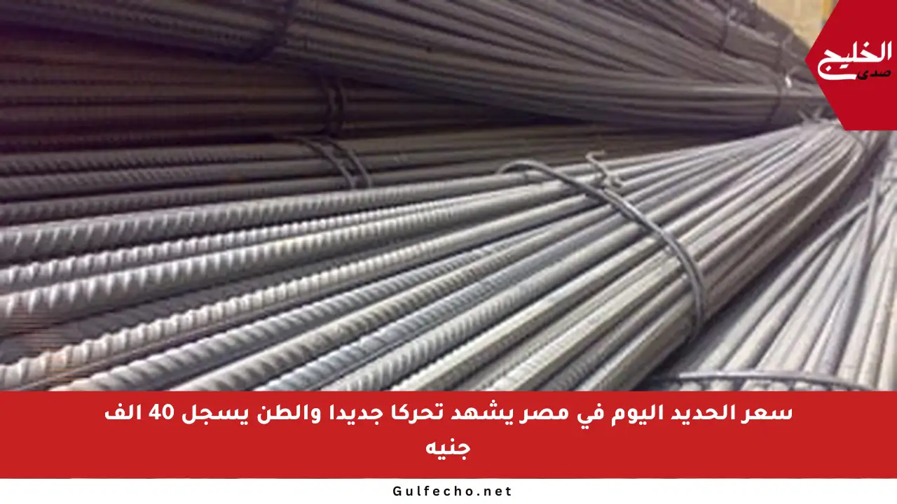 سعر الحديد اليوم في مصر يشهد تحركا جديدا والطن يسجل 40 ألف جنيه